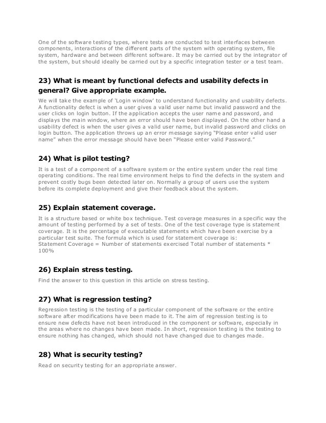 Manual softwaretestinginterviewquestionswithanswers