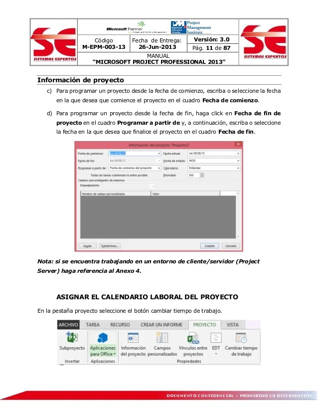 Manuals for Microsoft Project Professional 2013