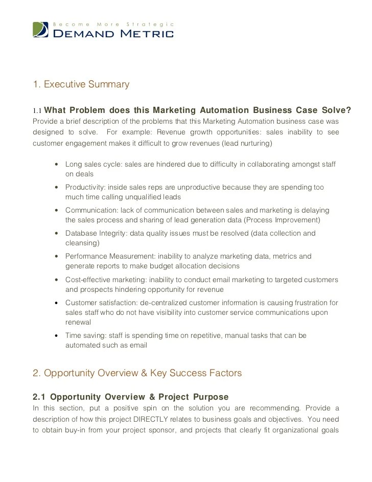 Marketing Automation Business Case