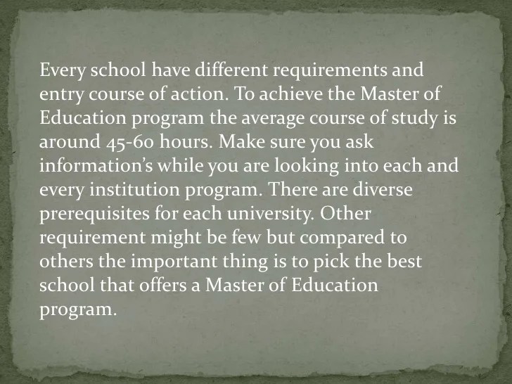 Choosing the Best School and Master of Education Program