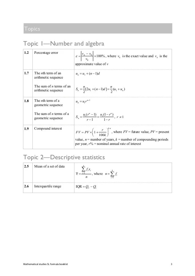 29+ Mathematics Ib Formula Booklet PNG Ugot