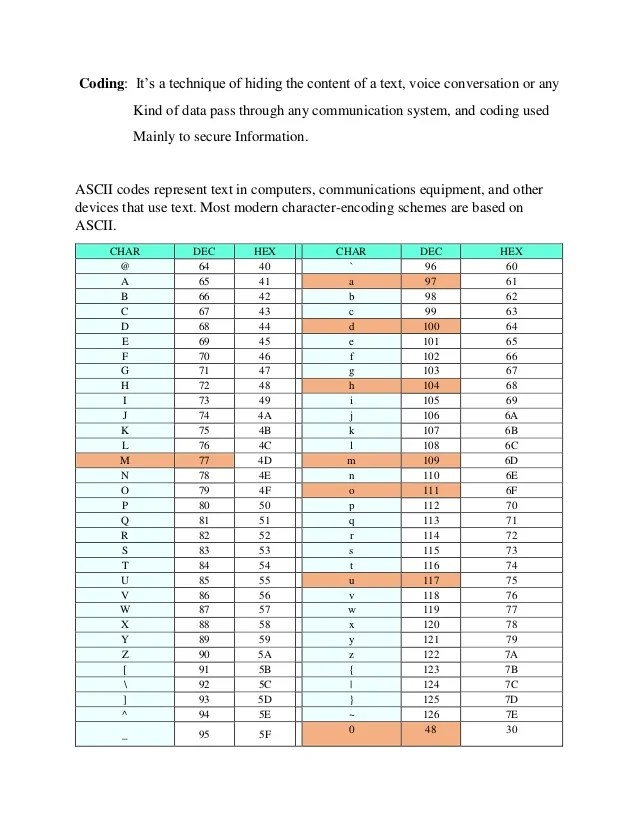Message coding using matrices
