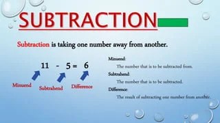Math basic operations | PPTX