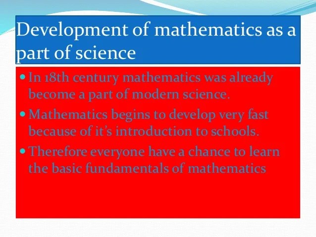 Mathematics applied in major fields of science and technology