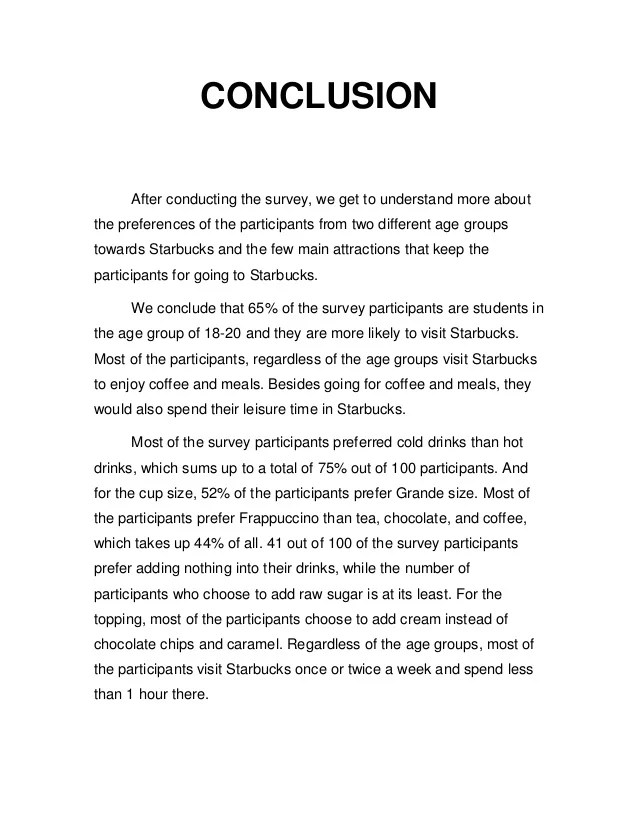Cd business school how to write conclusion for project