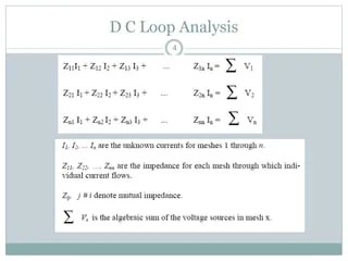 Matlab dc circuit analysis | PPTX