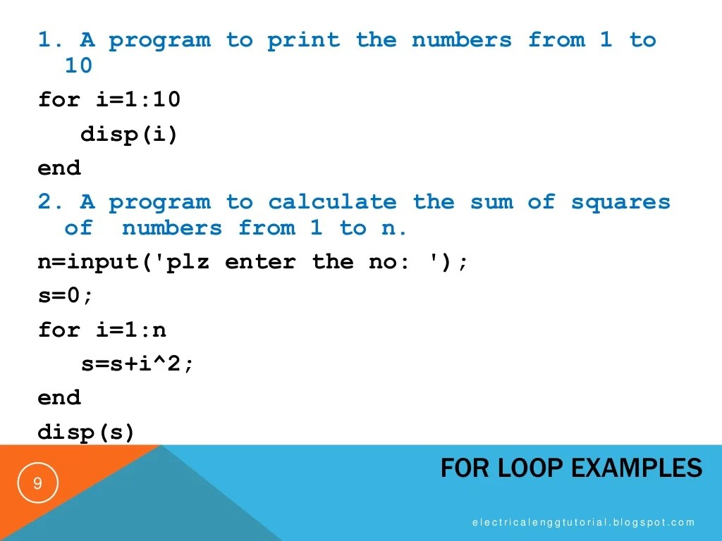 Matlab Script Loop Control