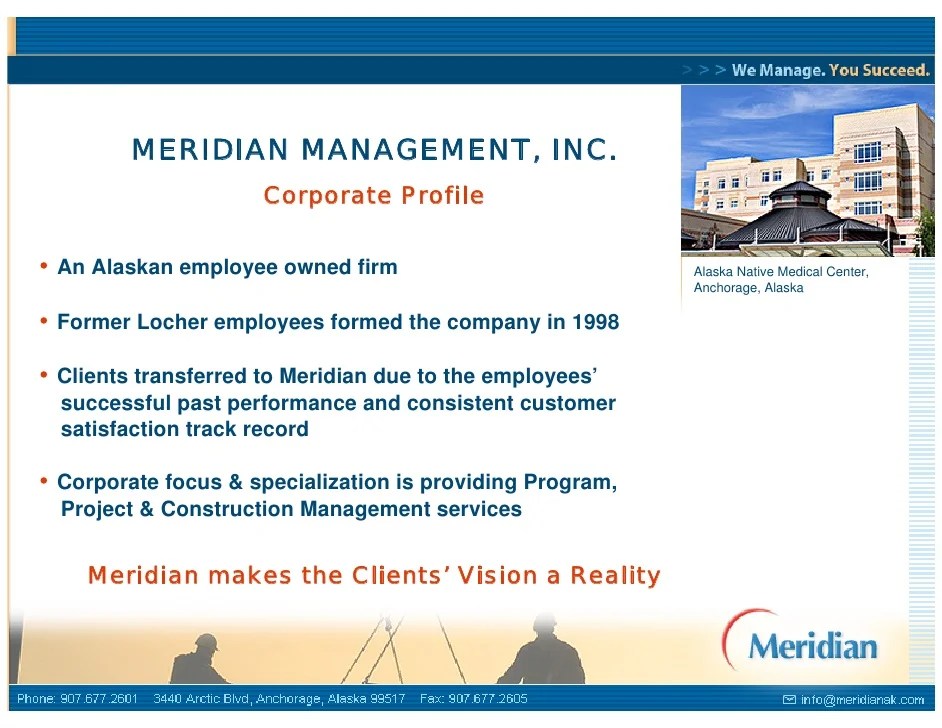 Meridian Capabilities Presentation