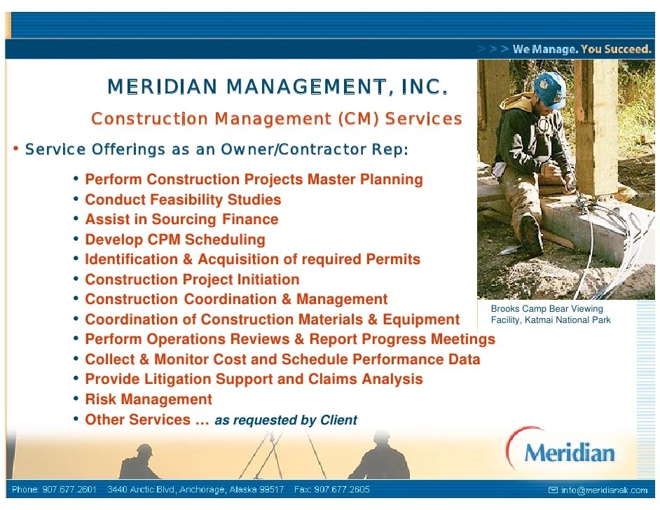 Meridian Capabilities Presentation