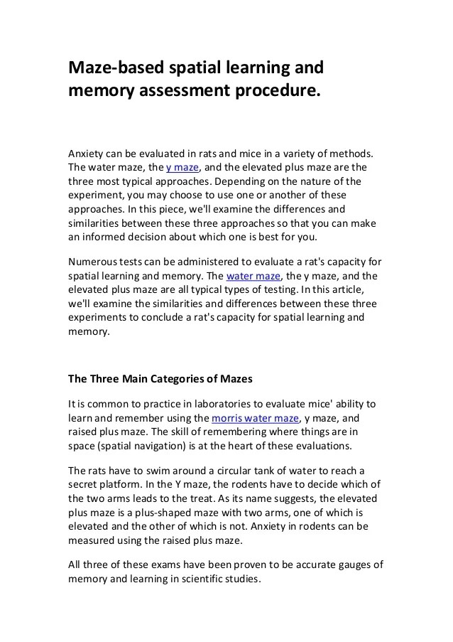 Mazebased spatial learning and memory assessment procedure.pdf