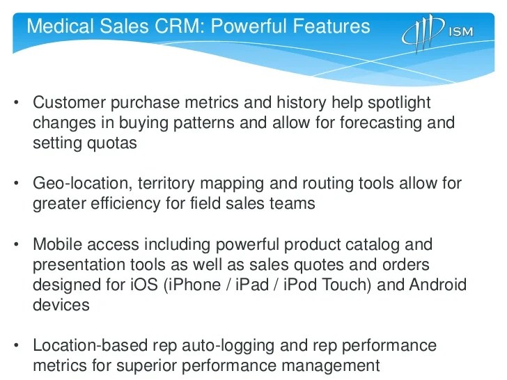 Medical Sales CRM Powered by Salesforce