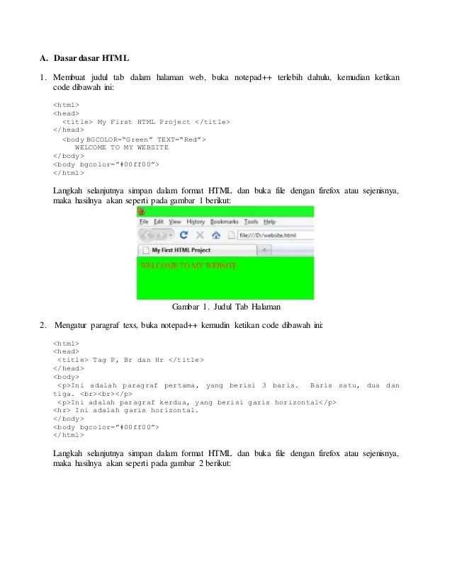 Cara Membuat Html Dengan Notepad++ Cara Membuat site Berbasis Html