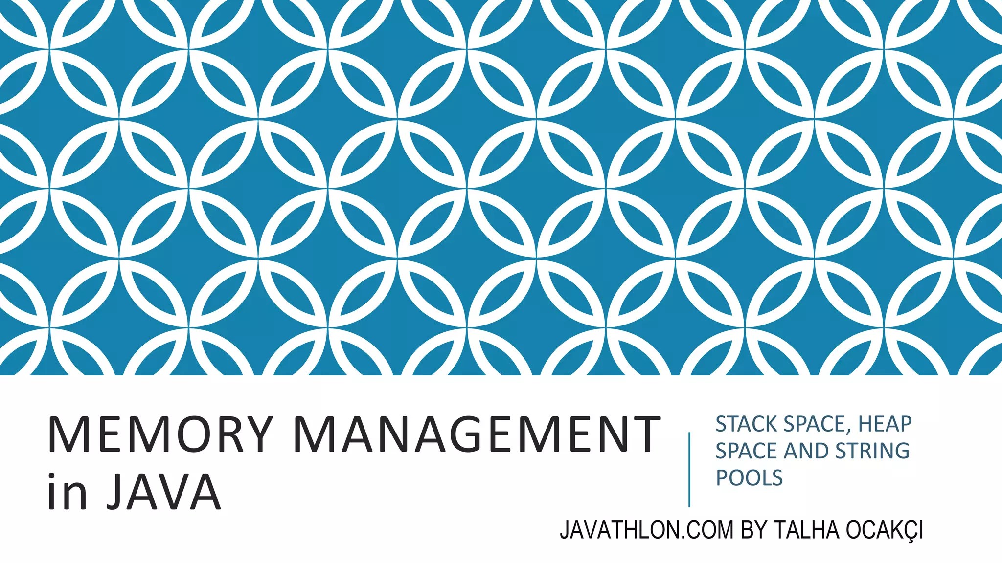 Heap and stack space in java PPT