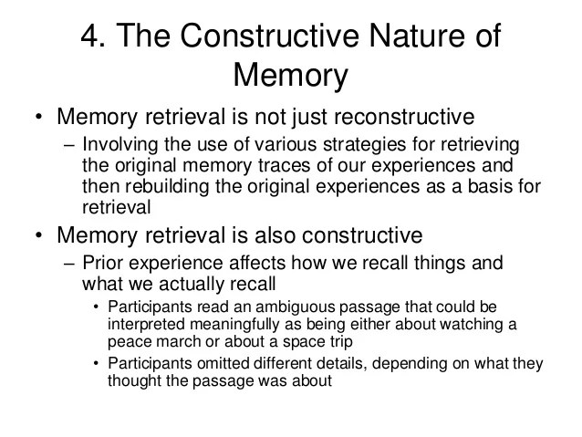 Memory processes