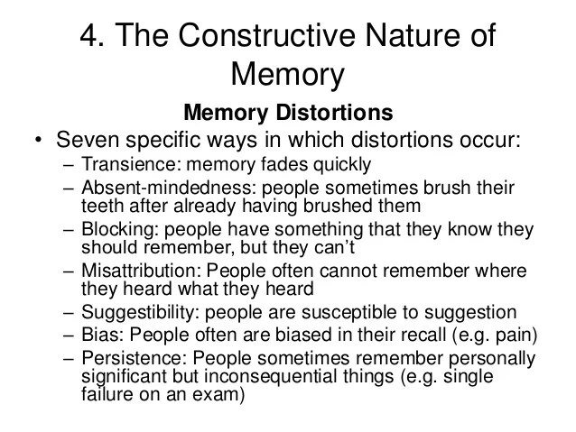 Memory processes