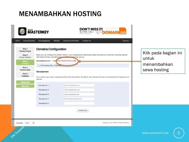 Tutorial Beli Domain dan Sewa Hosting