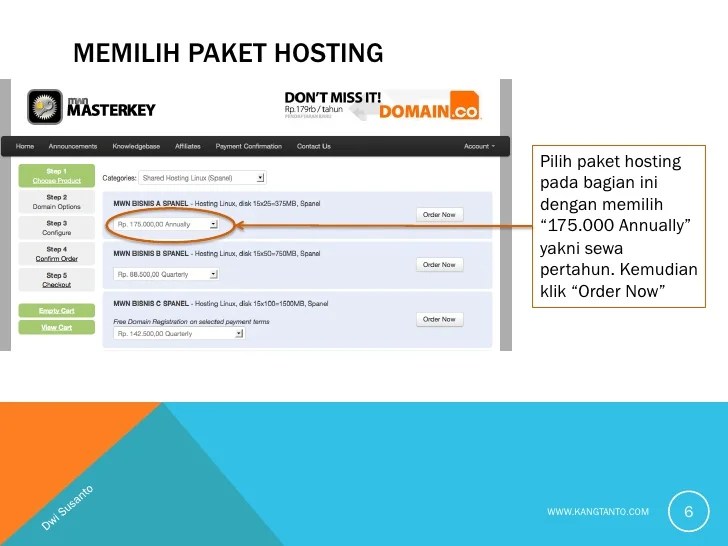 Tutorial Beli Domain dan Sewa Hosting