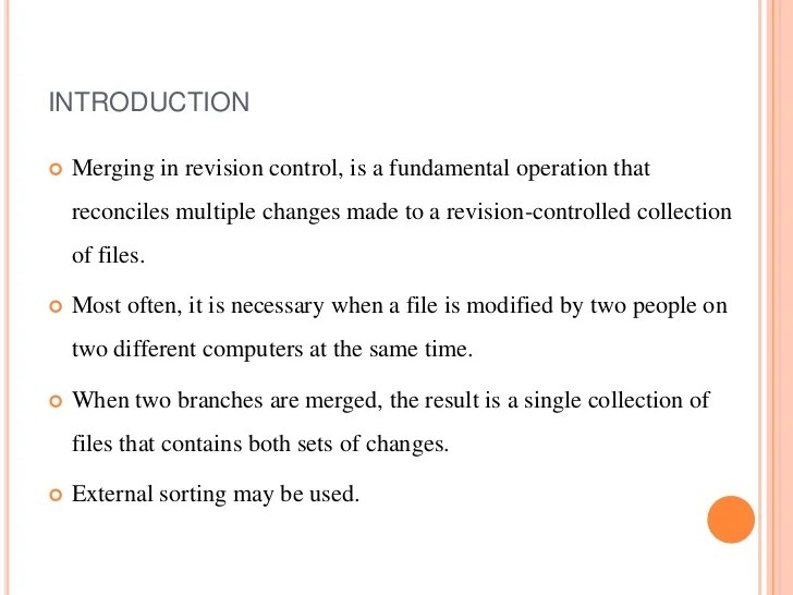 Merging files (Data Structure)