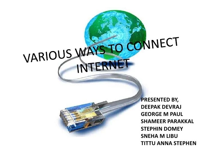 Methods of connecting