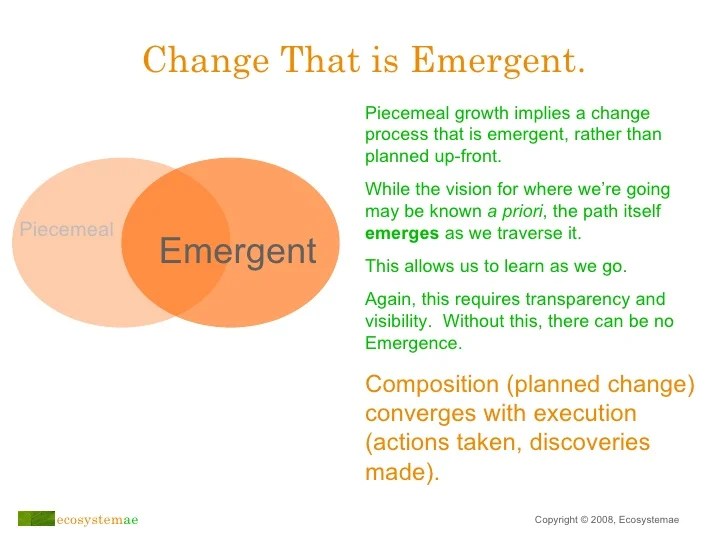 An Emergent Approach to Transitioning Toward Agile Organization