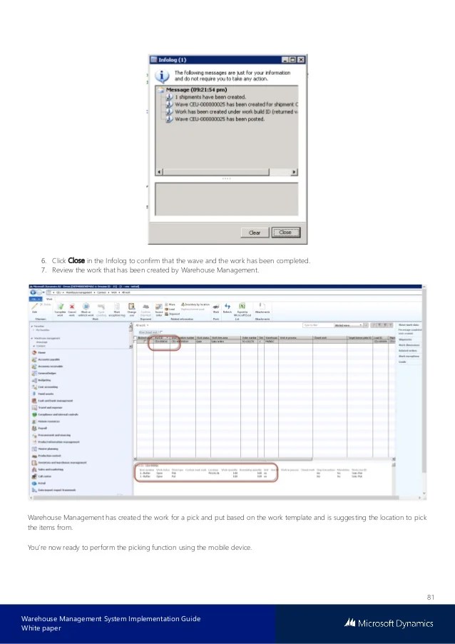 Microsoft dynamics warehouse management system implementation guide
