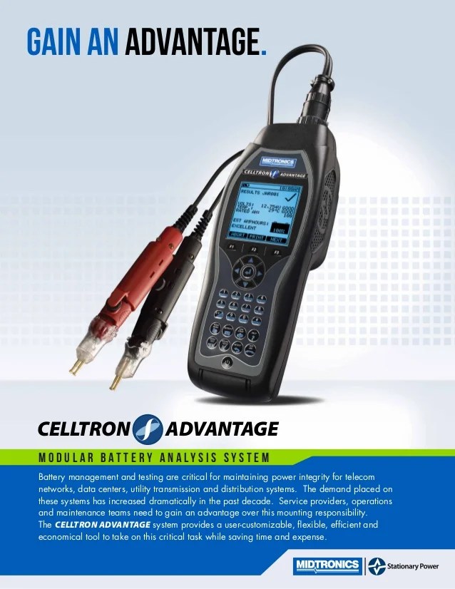 Midtronics Celltron Advantage - Modular Battery Analysis System