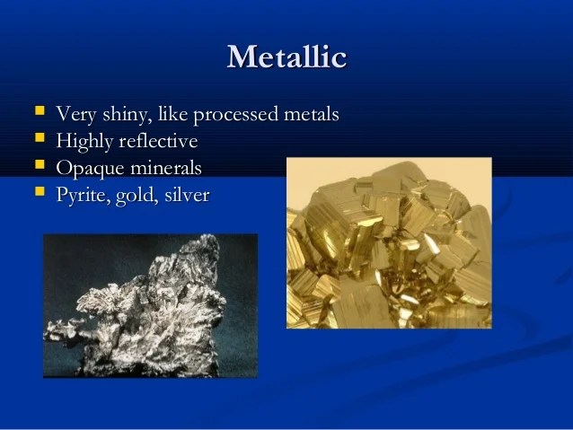 Mineral Luster and Transparency