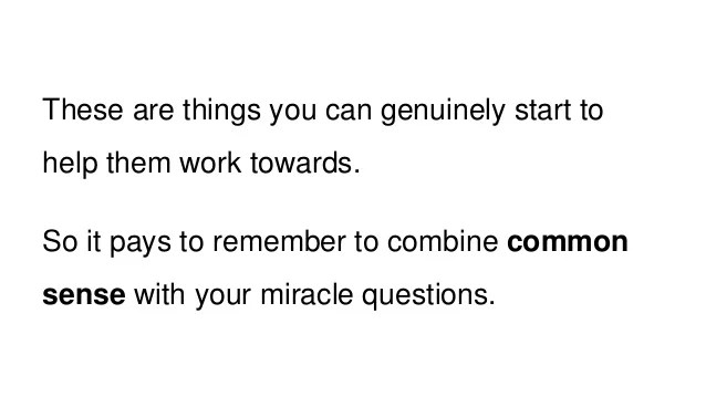 How to Use the Miracle Question With Your Therapy Clients 3 Examples…