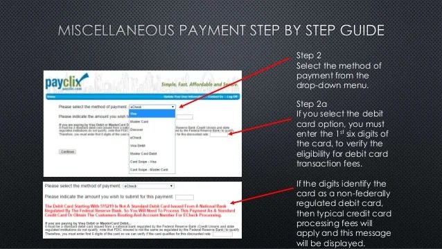 How to process a miscellaneous payment through your PayClix dashboard