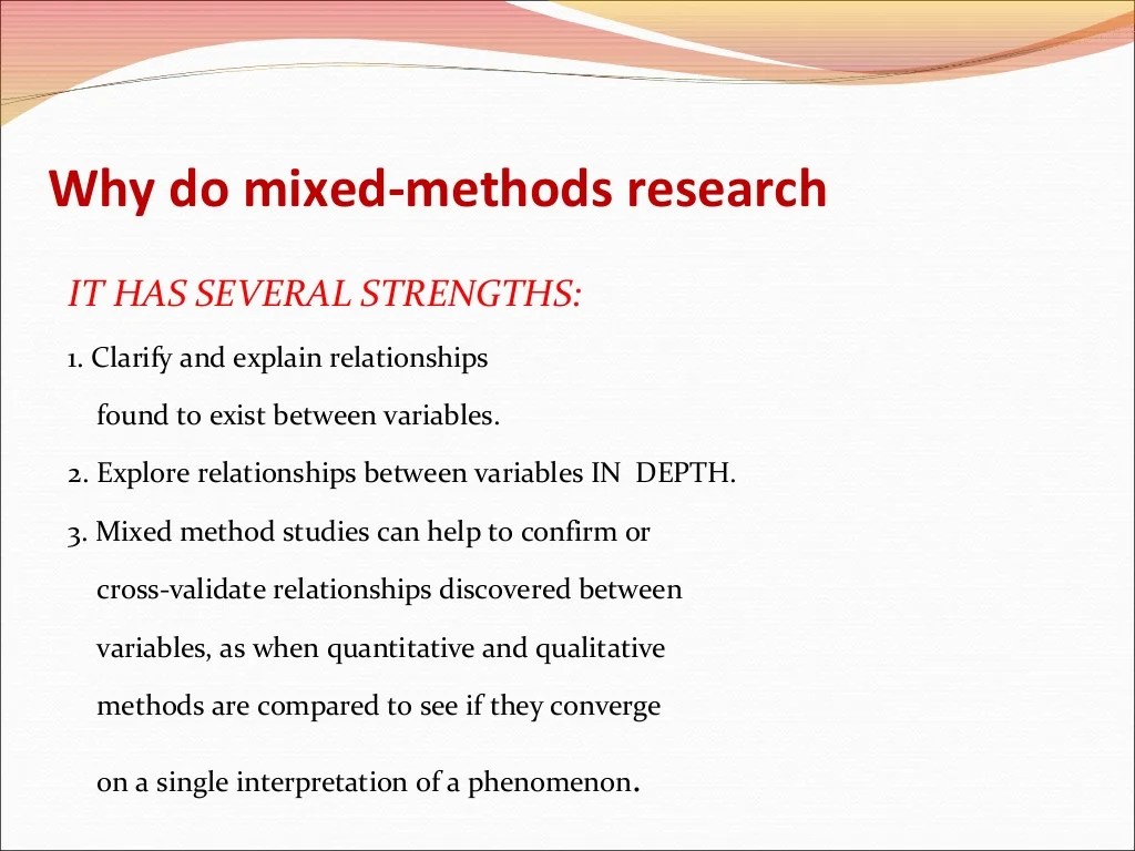 Mixed method