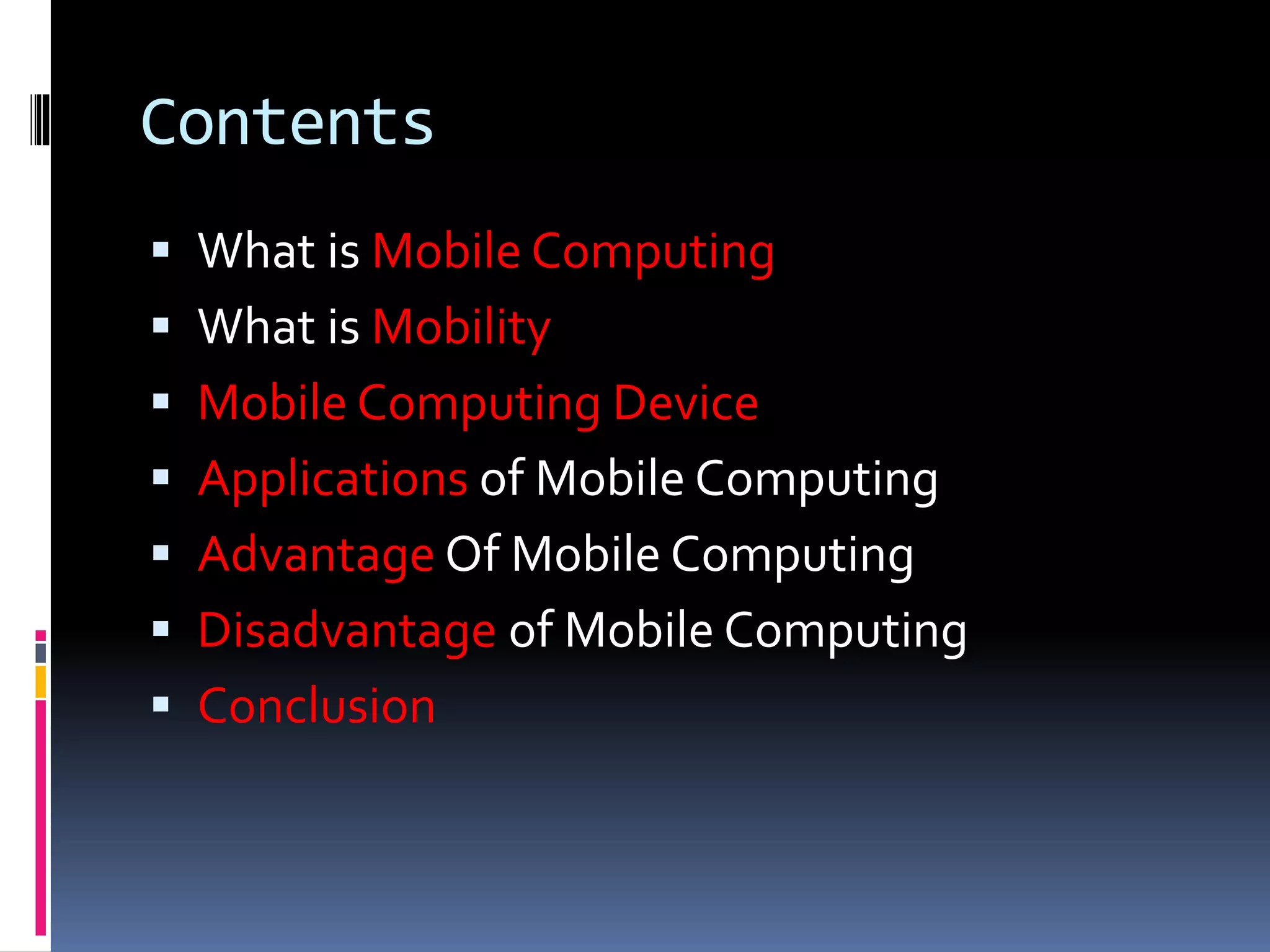 Mobile computing PPT
