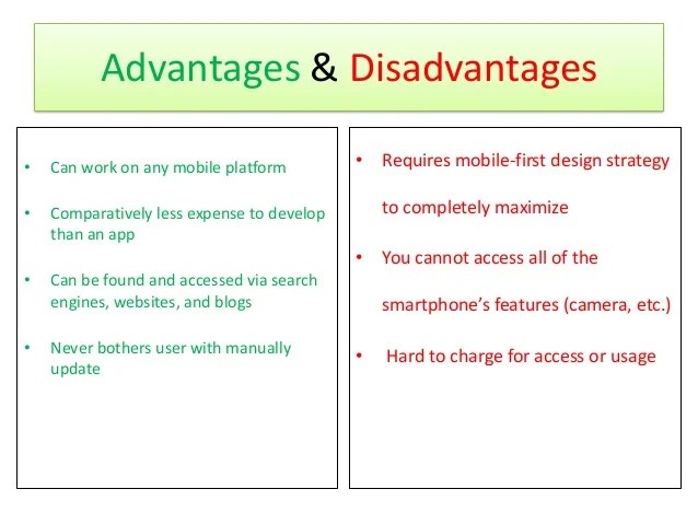 Mobile Web vs Mobile Apps