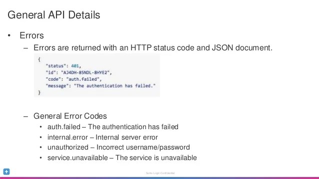 Sumo Logic Search Job API