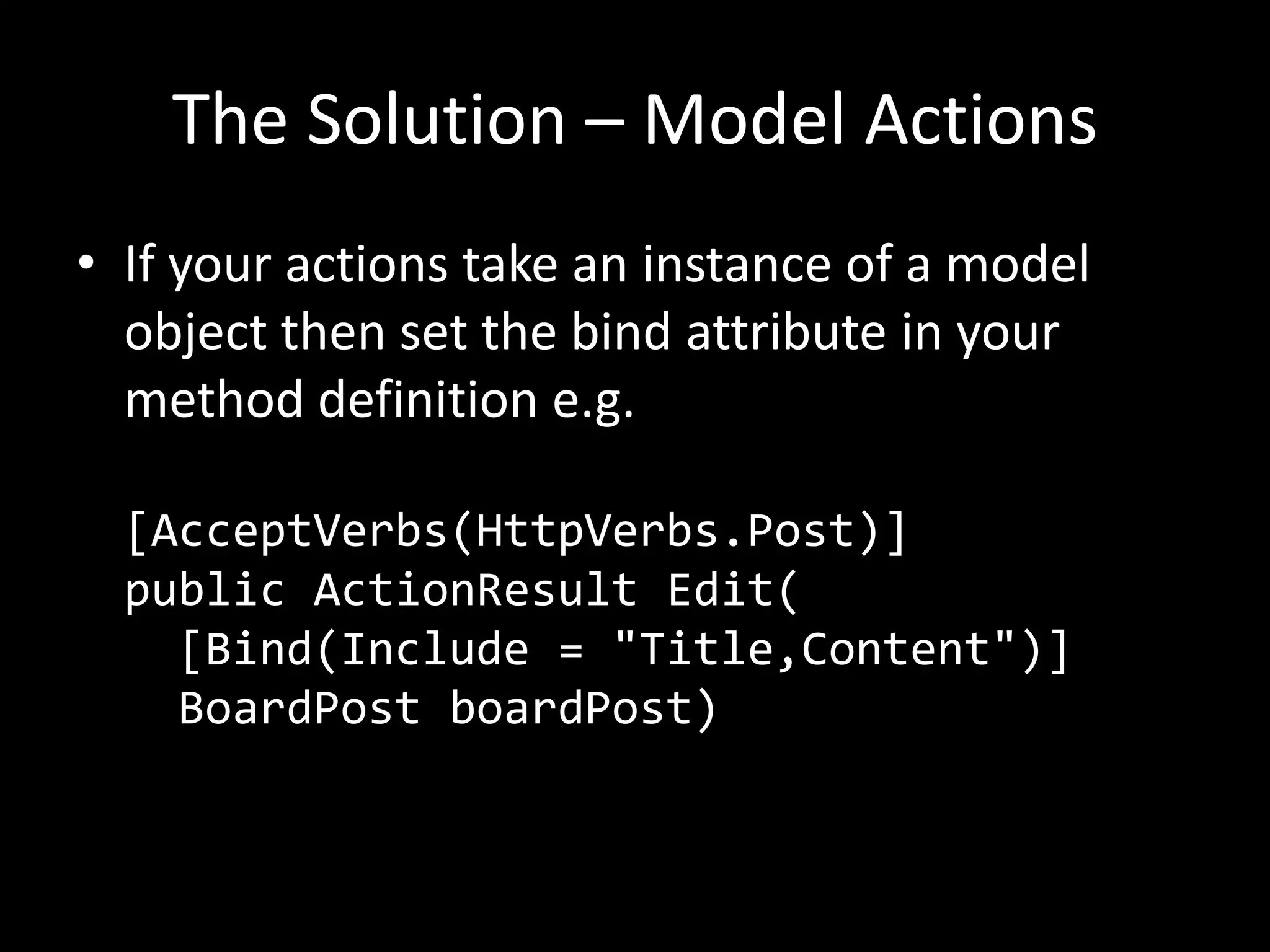 Model Binding in MVC PPT