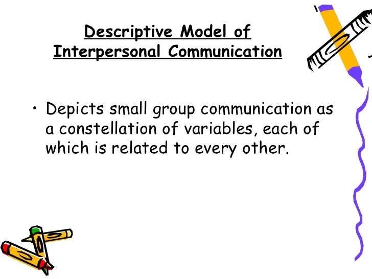 Models of interpersonal communications