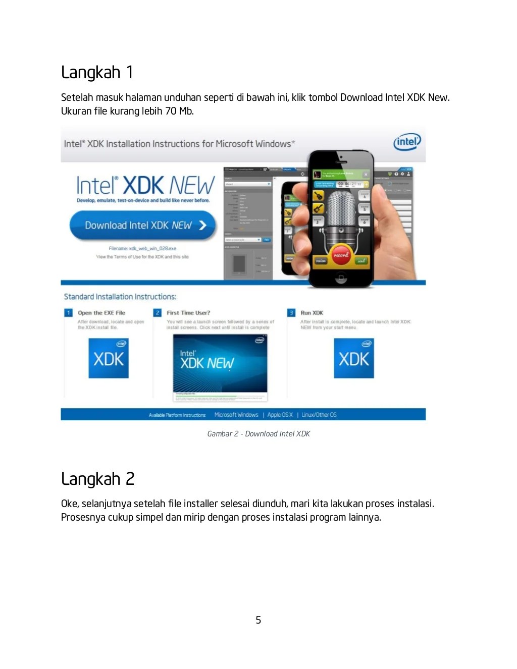 Modul Intel XDK ver 1.0 Sept 2013 Modul 2