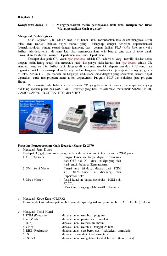 Sebutkan Keunggulan Mesin Cash Register Dibandingkan Dengan Mesin