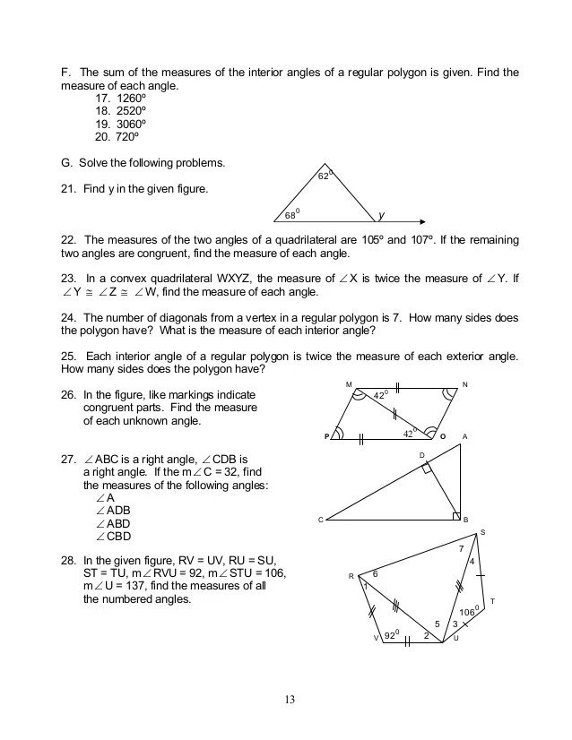 Module 4 geometry of shape and size