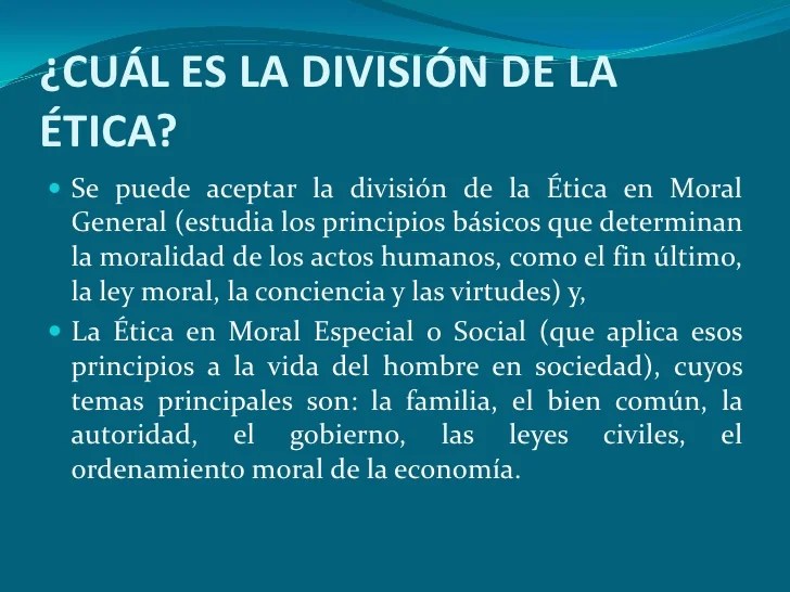 Modulo etica clases