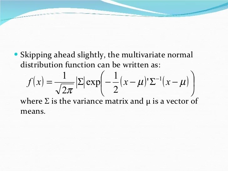 Moment generating function