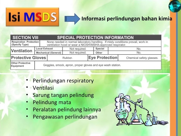 Contoh Msds Bahan Kimia Yang Sering Digunakan Sekilas Bahan