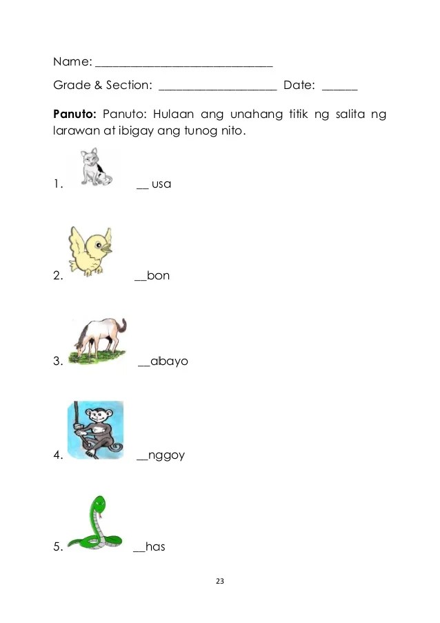 Mtb mletagalogactivitysheetsq12