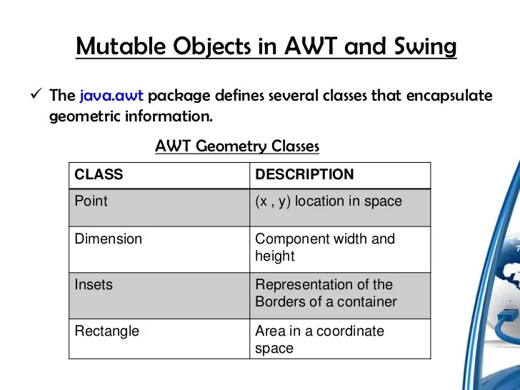 Mutable and immutable classes
