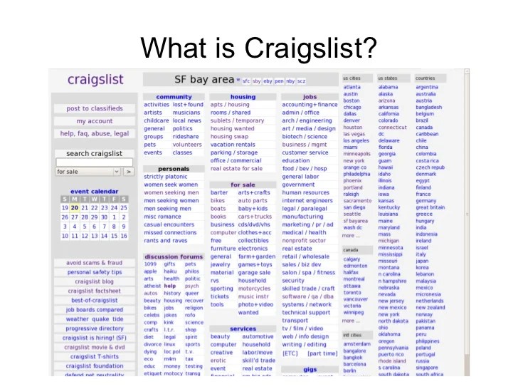 What is Craigslist?(04)