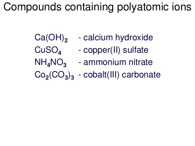 Naming ioniccovalent Chemicals