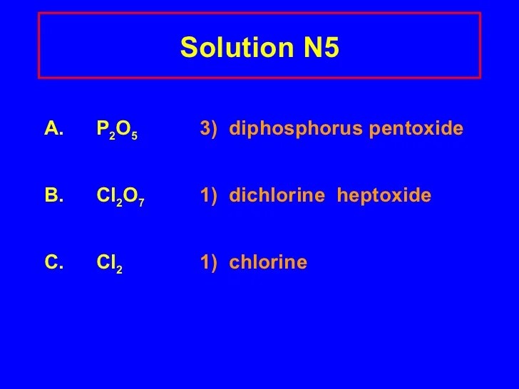 Naming binary and ternary compounds