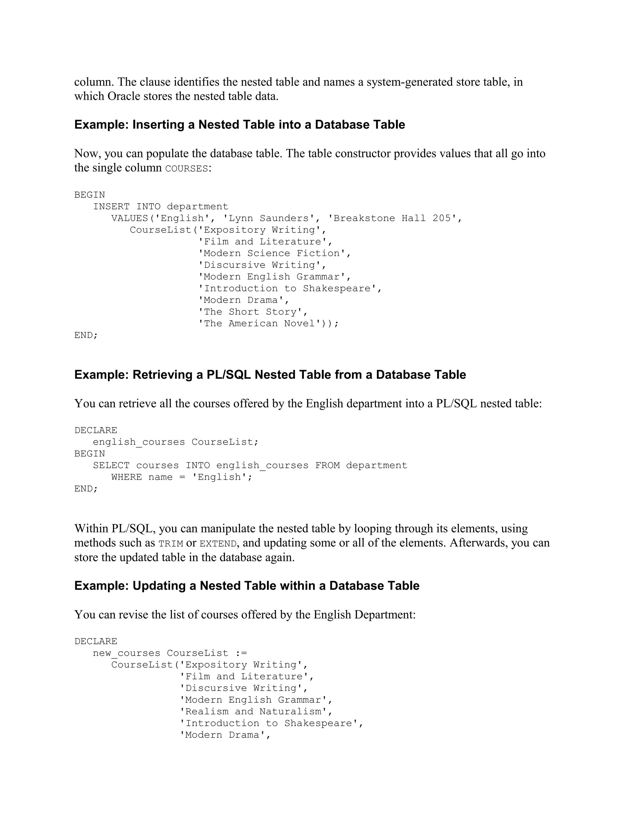 Nested table example PDF