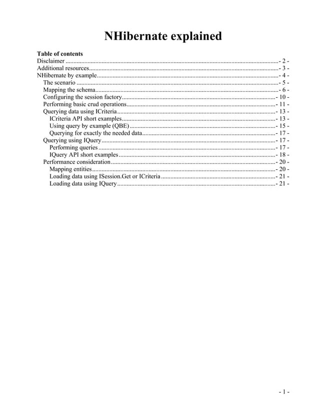 nHibernate Explained by example PDF