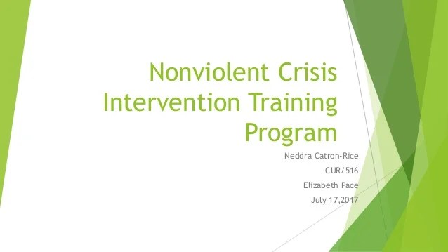Non Violent Crisis Intervention - cloudshareinfo
