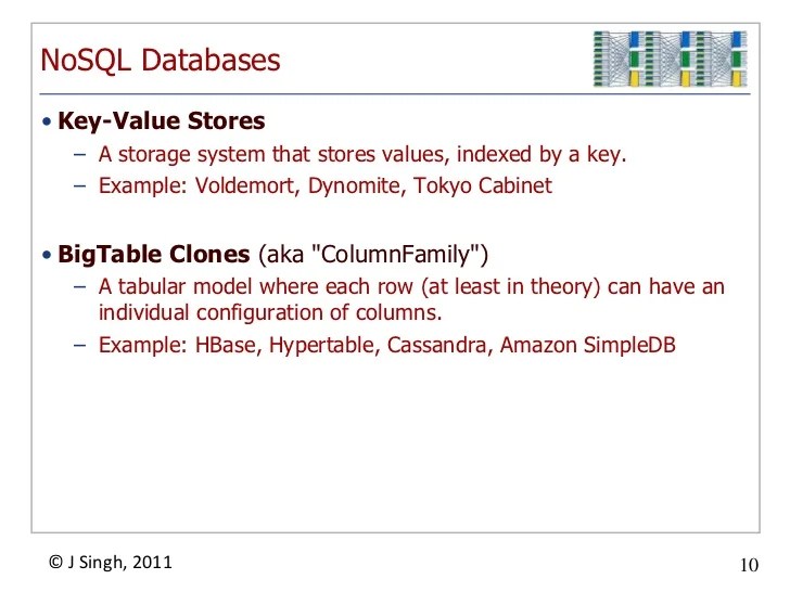NoSQL and MapReduce